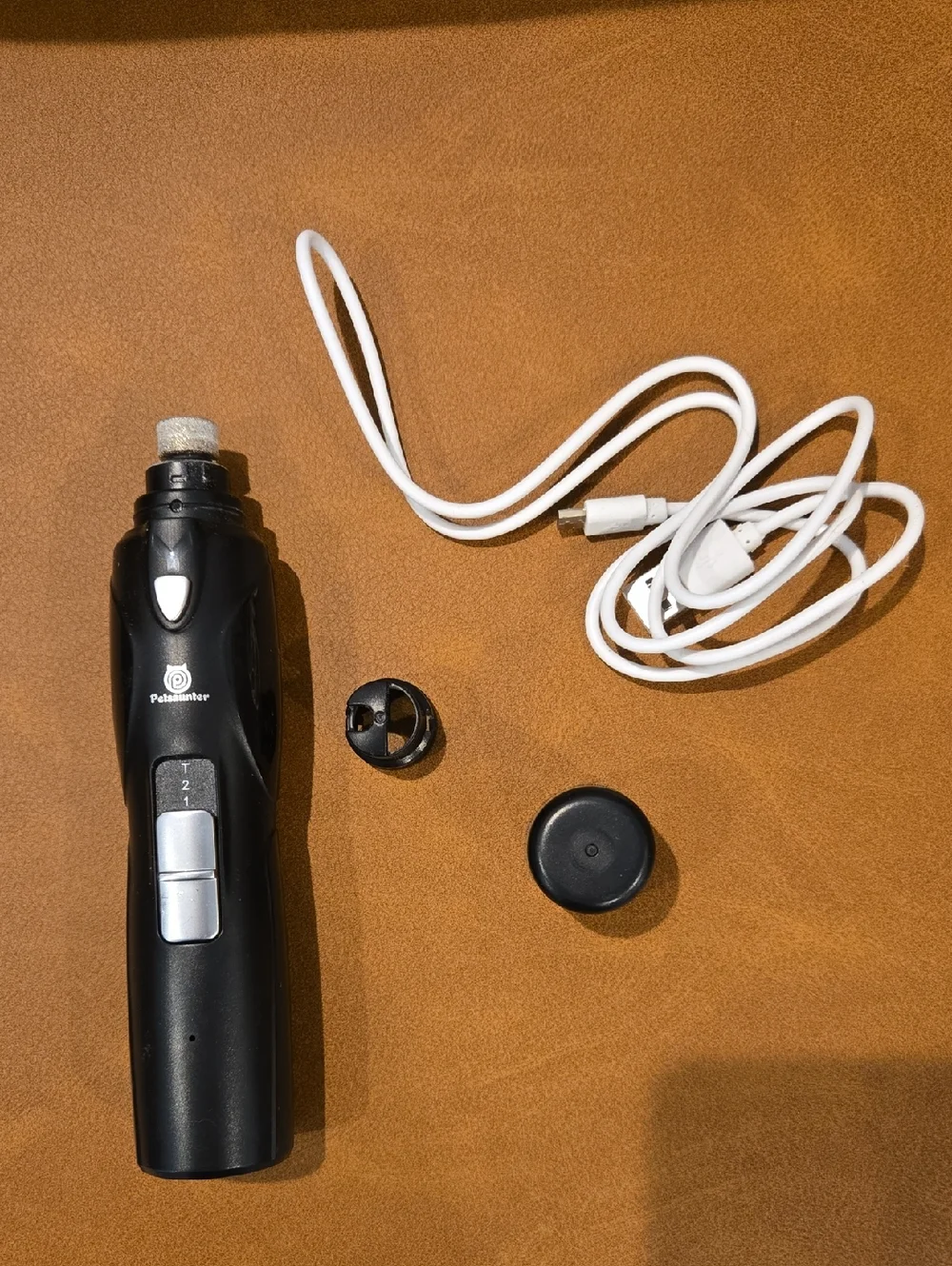 Black Rechargeable Pet Nail Grinder Grooming